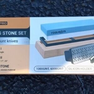 Sharpening Stone Set - Blue and Tan
